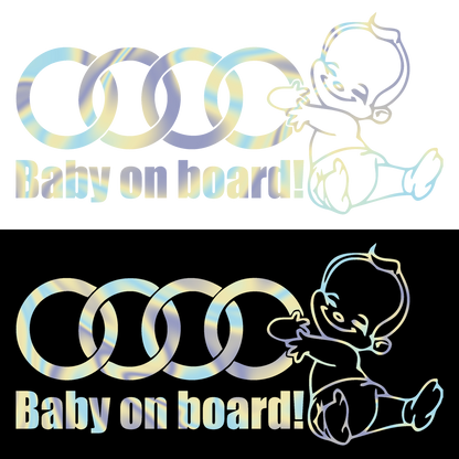 Sticker - BABY ON BOARD AUDI
