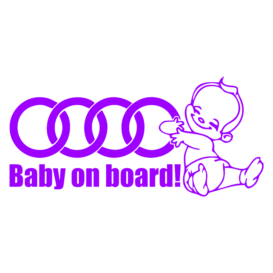 Sticker - BABY ON BOARD AUDI