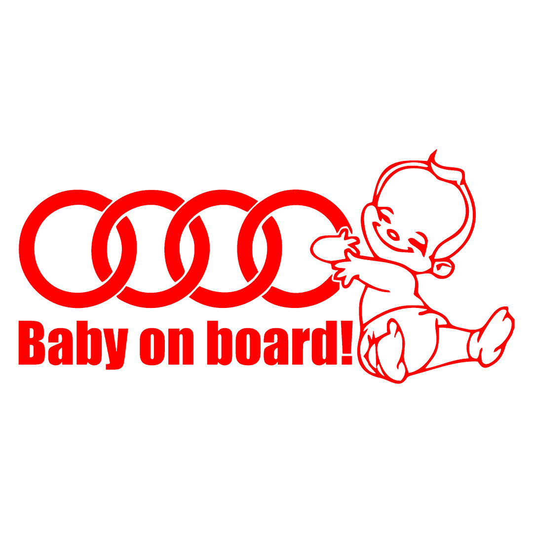 Sticker - BABY ON BOARD AUDI