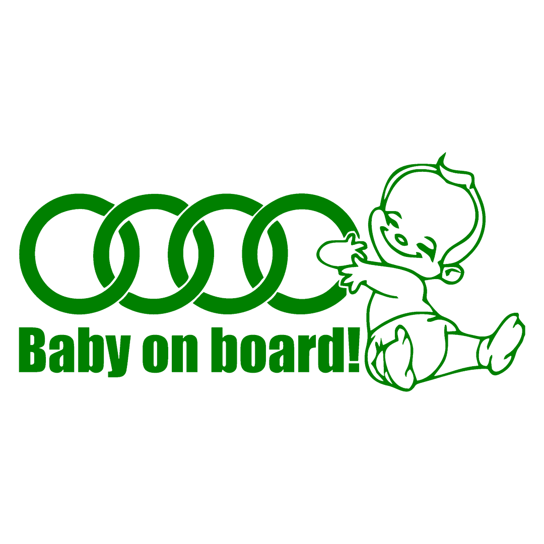 Sticker - BABY ON BOARD AUDI