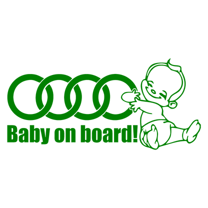 Sticker - BABY ON BOARD AUDI