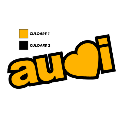 Sticker - AUDI HEART 2