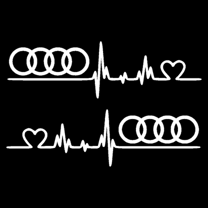 Sticker Set - X2 AUDI HEART PULSE