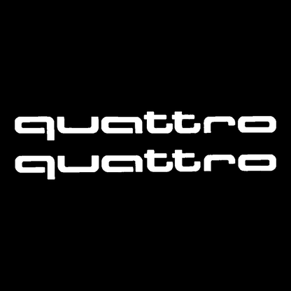 Sticker Set - X2 AUDI QUATTRO 3