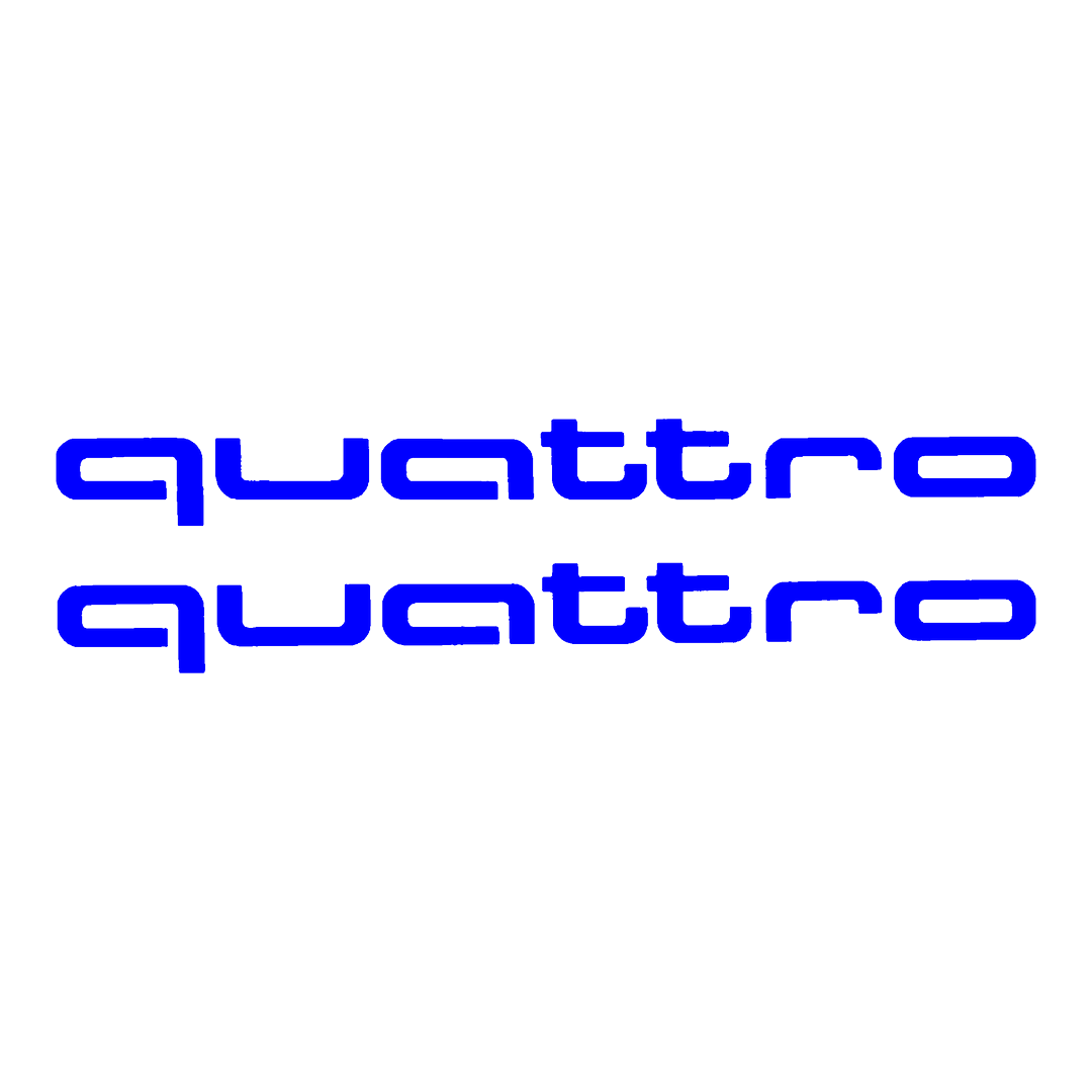 Sticker Set - X2 AUDI QUATTRO 3