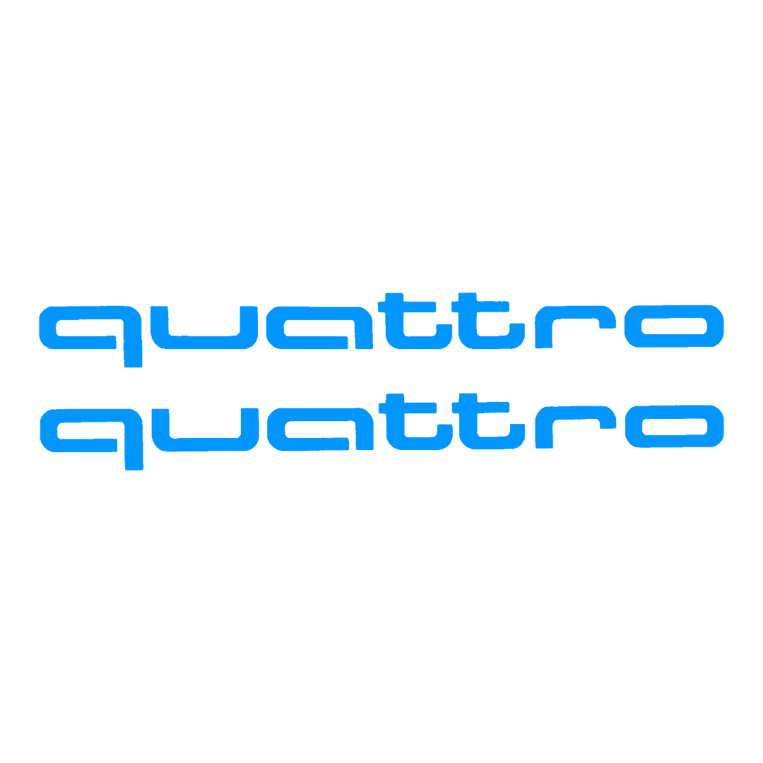 Sticker Set - X2 AUDI QUATTRO 3