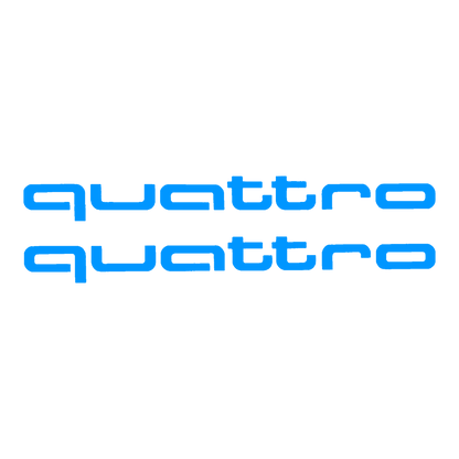 Sticker Set - X2 AUDI QUATTRO 3