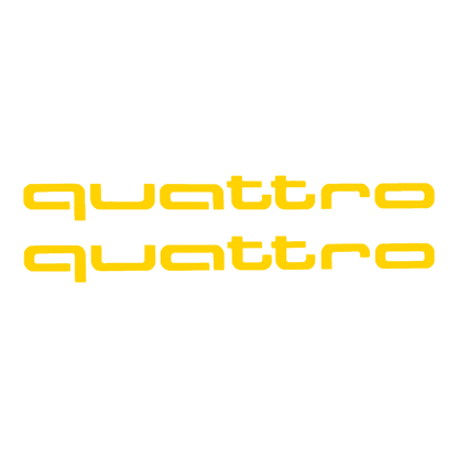 Sticker Set - X2 AUDI QUATTRO 3