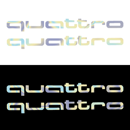 Sticker Set - X2 AUDI QUATTRO 3