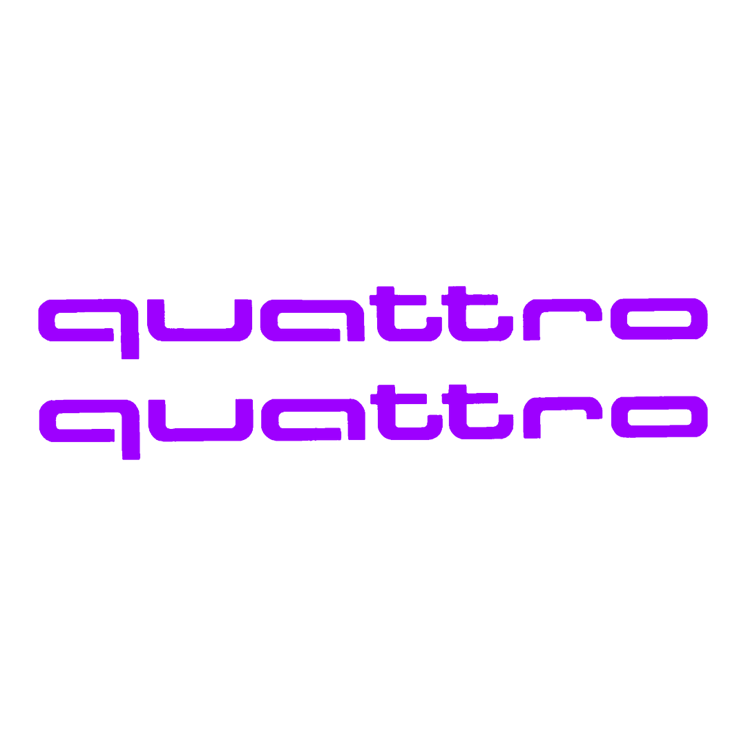 Sticker Set - X2 AUDI QUATTRO 3