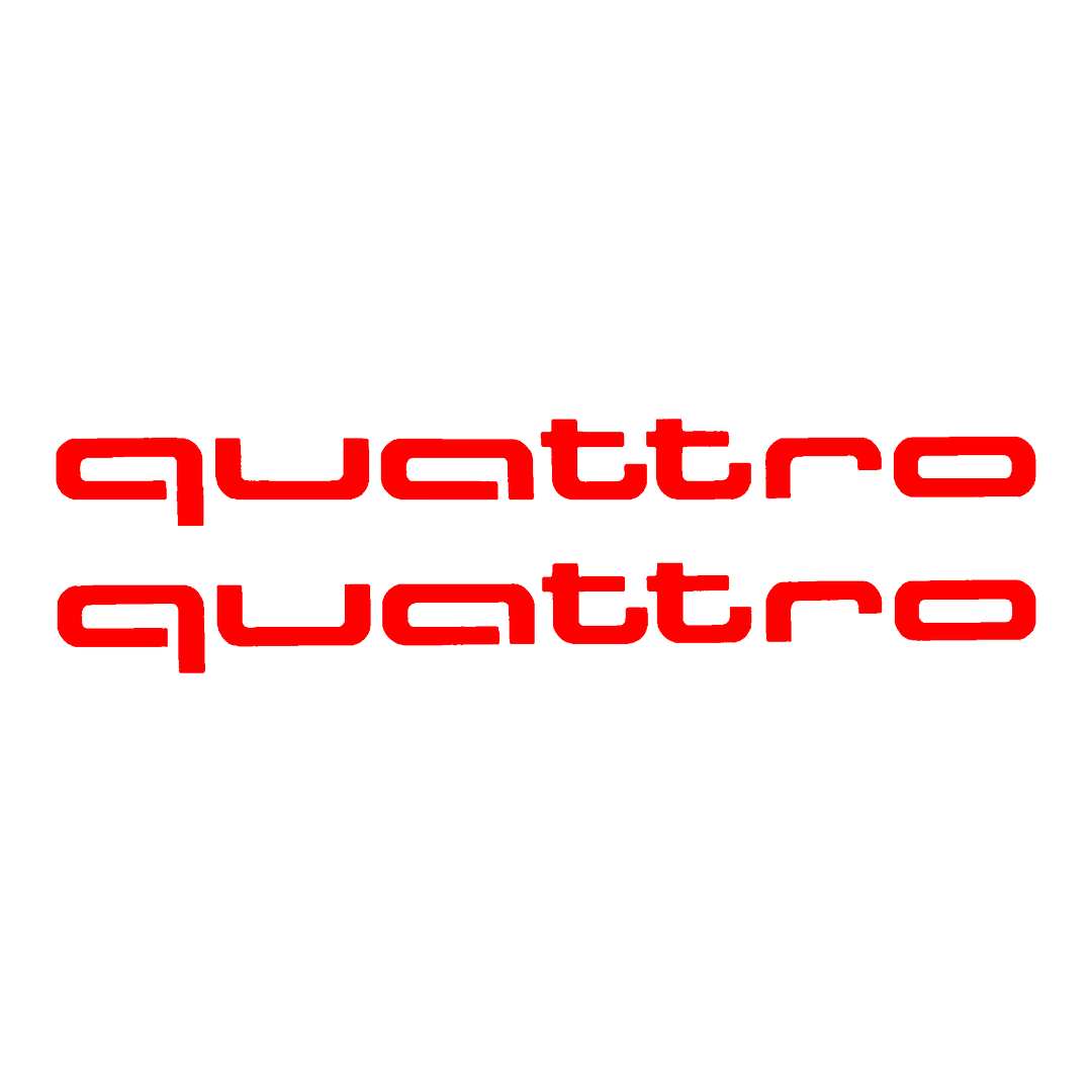 Sticker Set - X2 AUDI QUATTRO 3