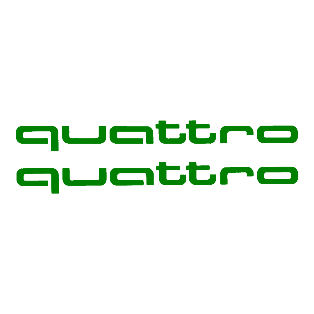 Sticker Set - X2 AUDI QUATTRO 3