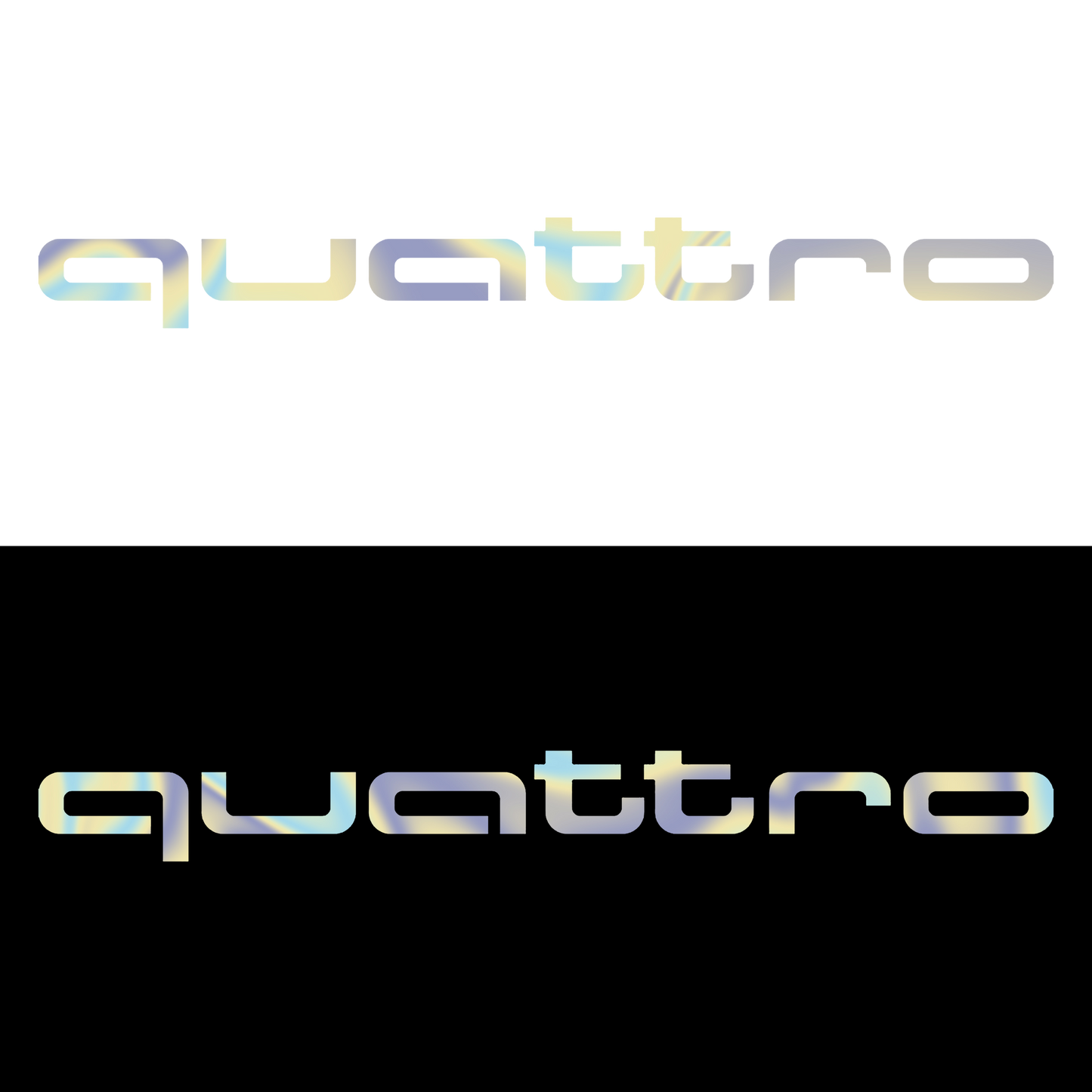 Sticker - AUDI QUATTRO TEXT
