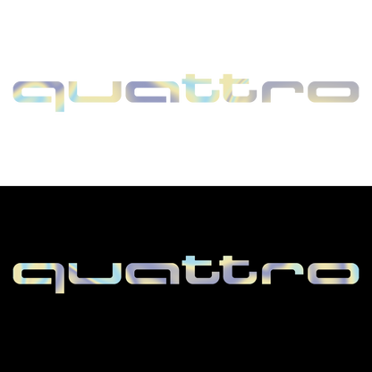 Sticker - AUDI QUATTRO TEXT