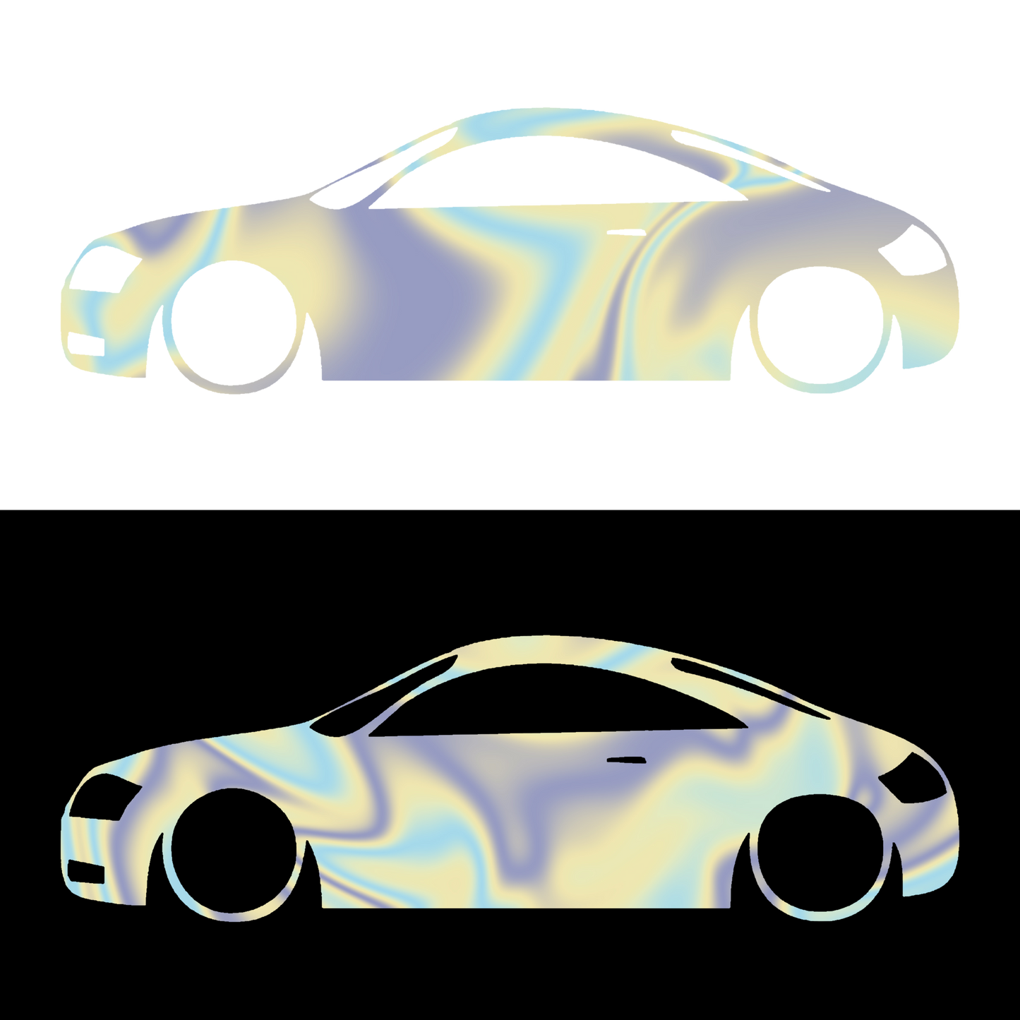 Sticker - SILUETA AUDI TT