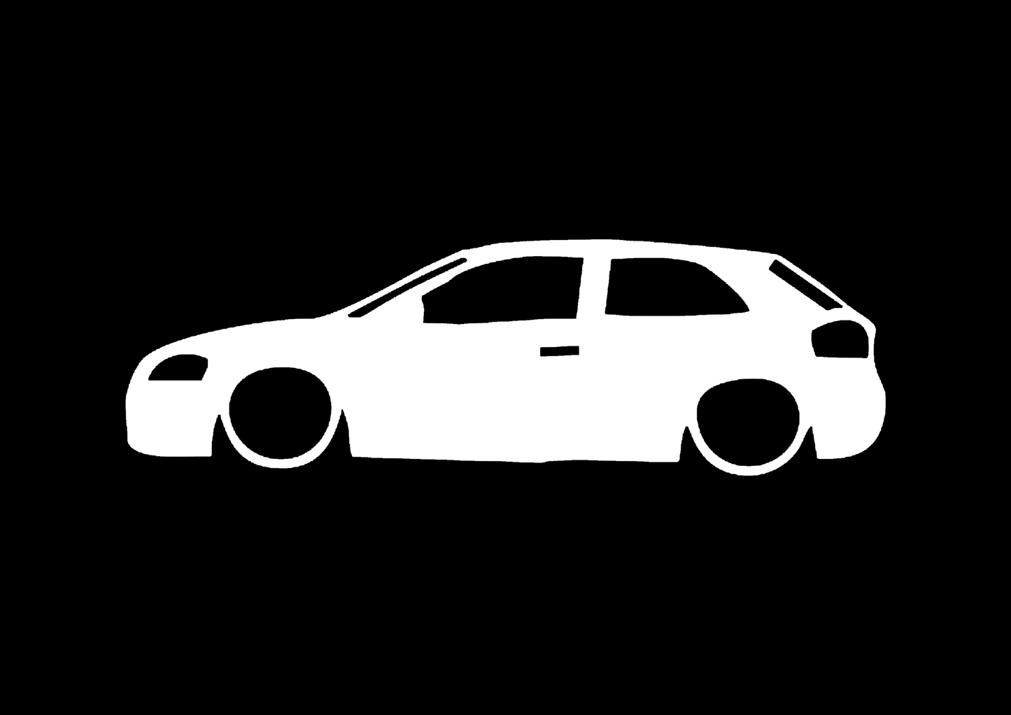 Sticker - SILUETA AUDI A3 8P