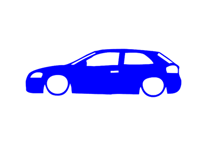 Sticker - SILUETA AUDI A3 8P