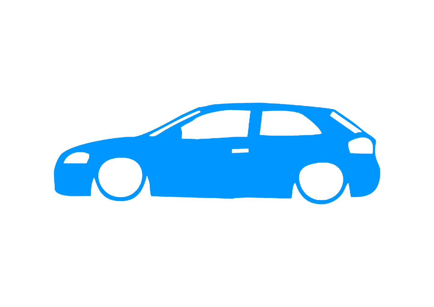 Sticker - SILUETA AUDI A3 8P