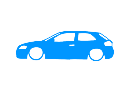Sticker - SILUETA AUDI A3 8P