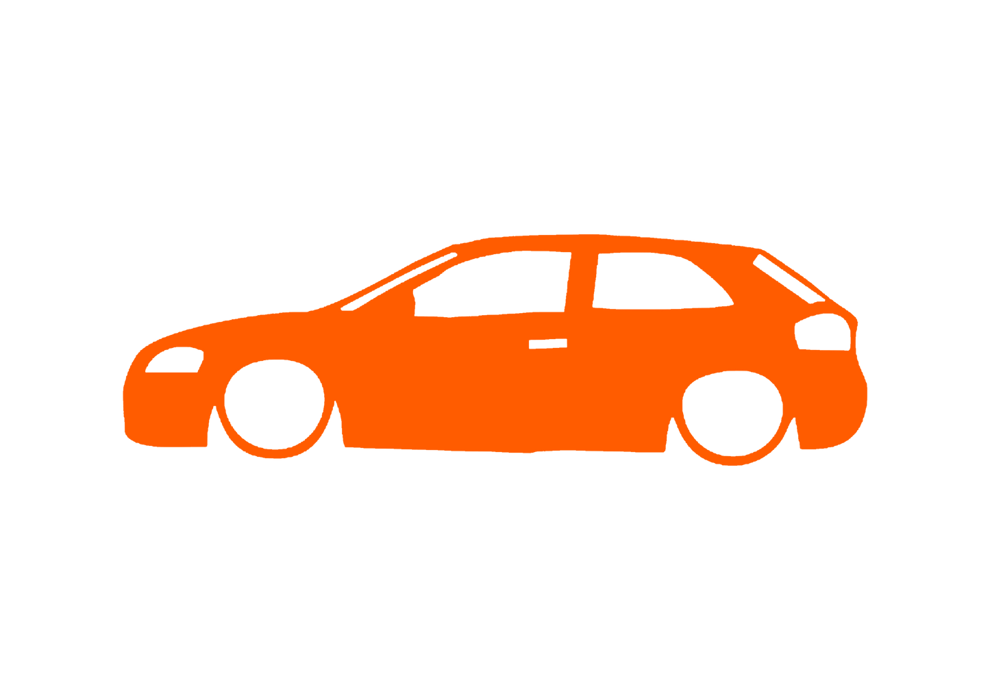 Sticker - SILUETA AUDI A3 8P