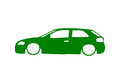 Sticker - SILUETA AUDI A3 8P