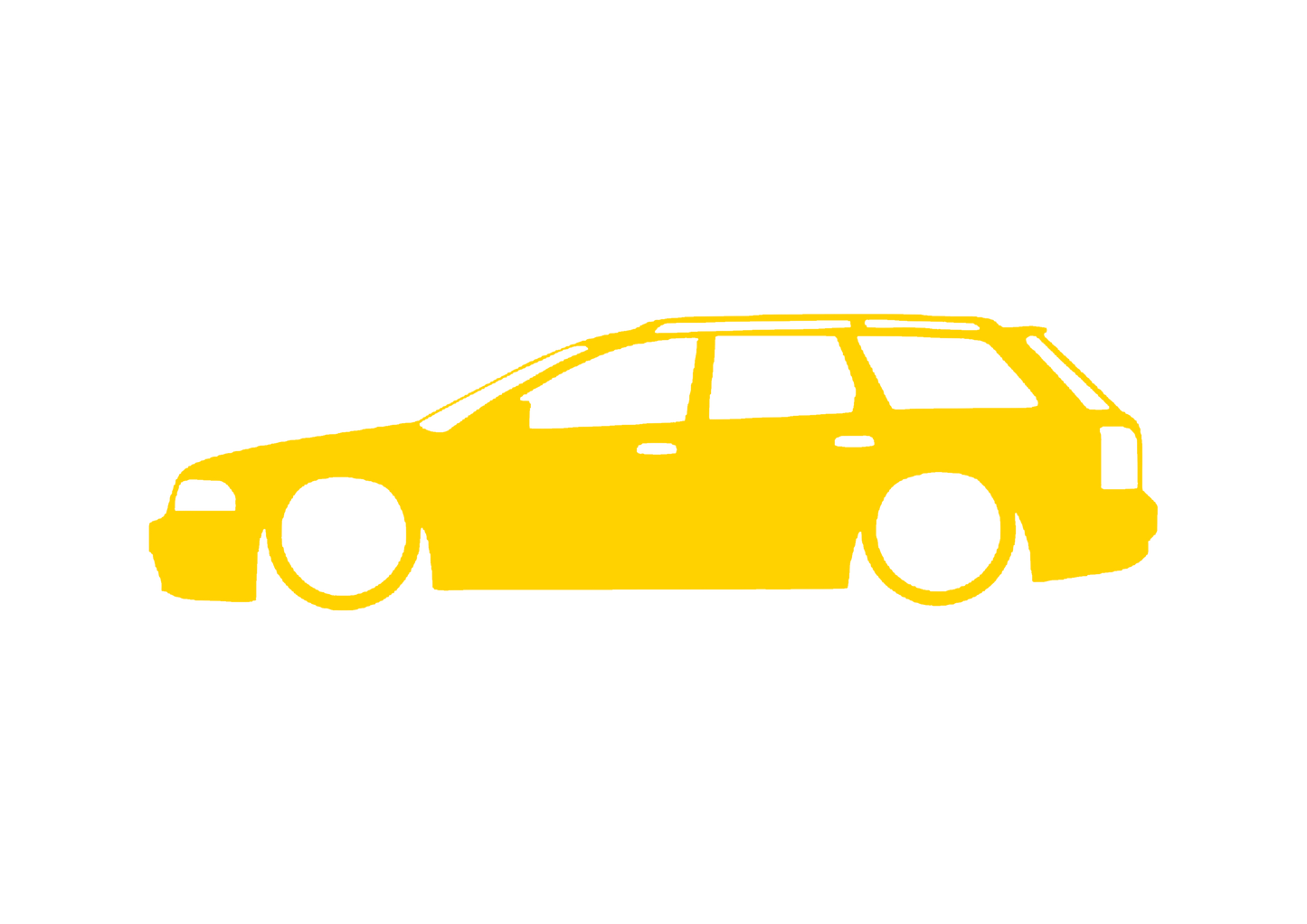 Sticker - SILUETA AUDI A4 B5
