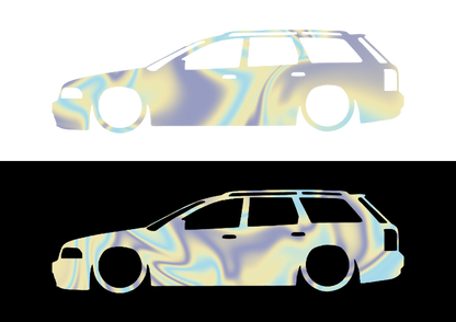 Sticker - SILUETA AUDI A4 B5