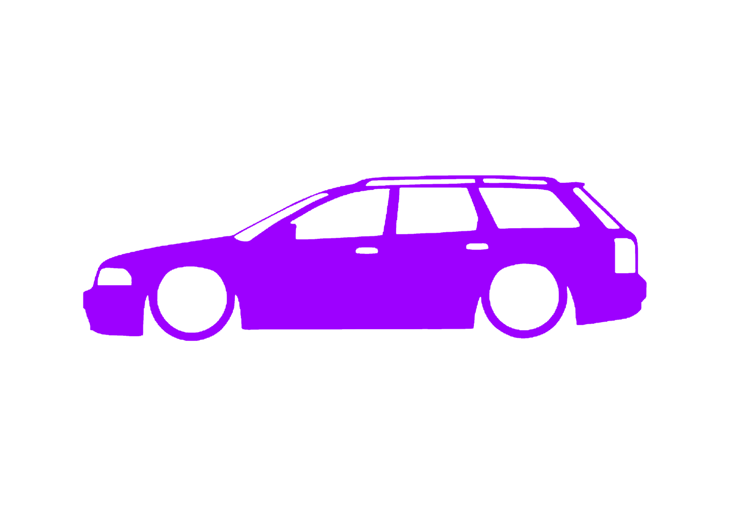 Sticker - SILUETA AUDI A4 B5