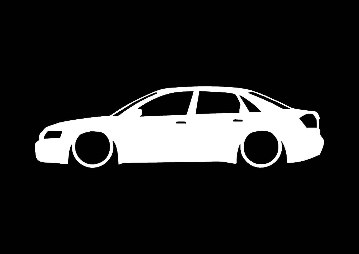 Sticker - SILUETA AUDI A4 B6