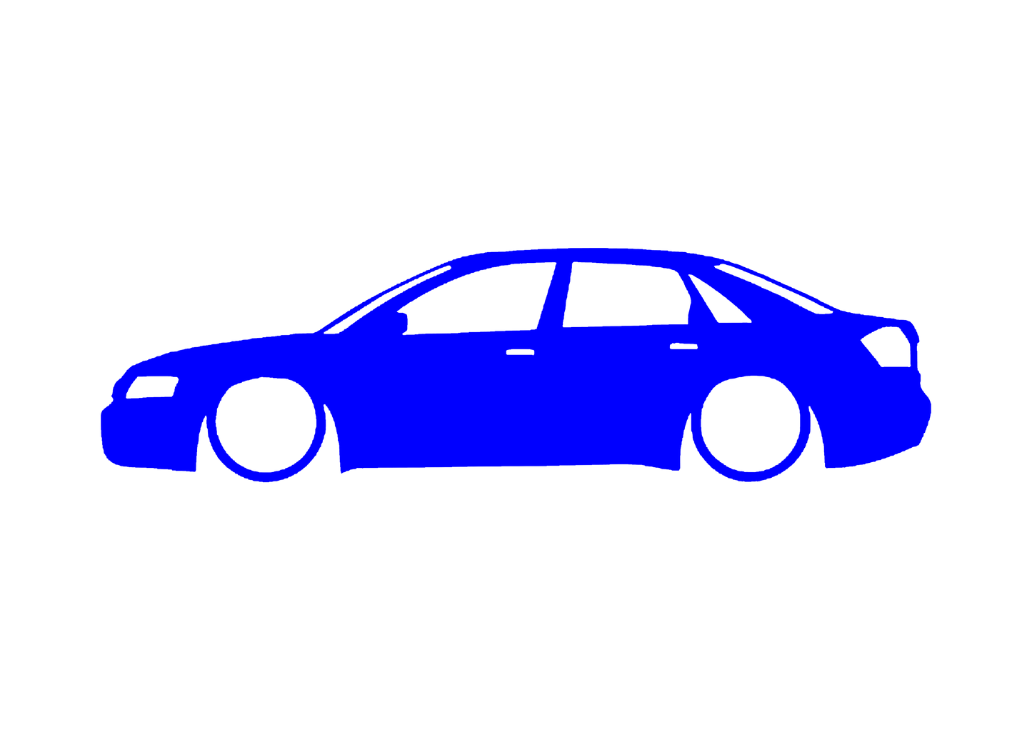 Sticker - SILUETA AUDI A4 B6