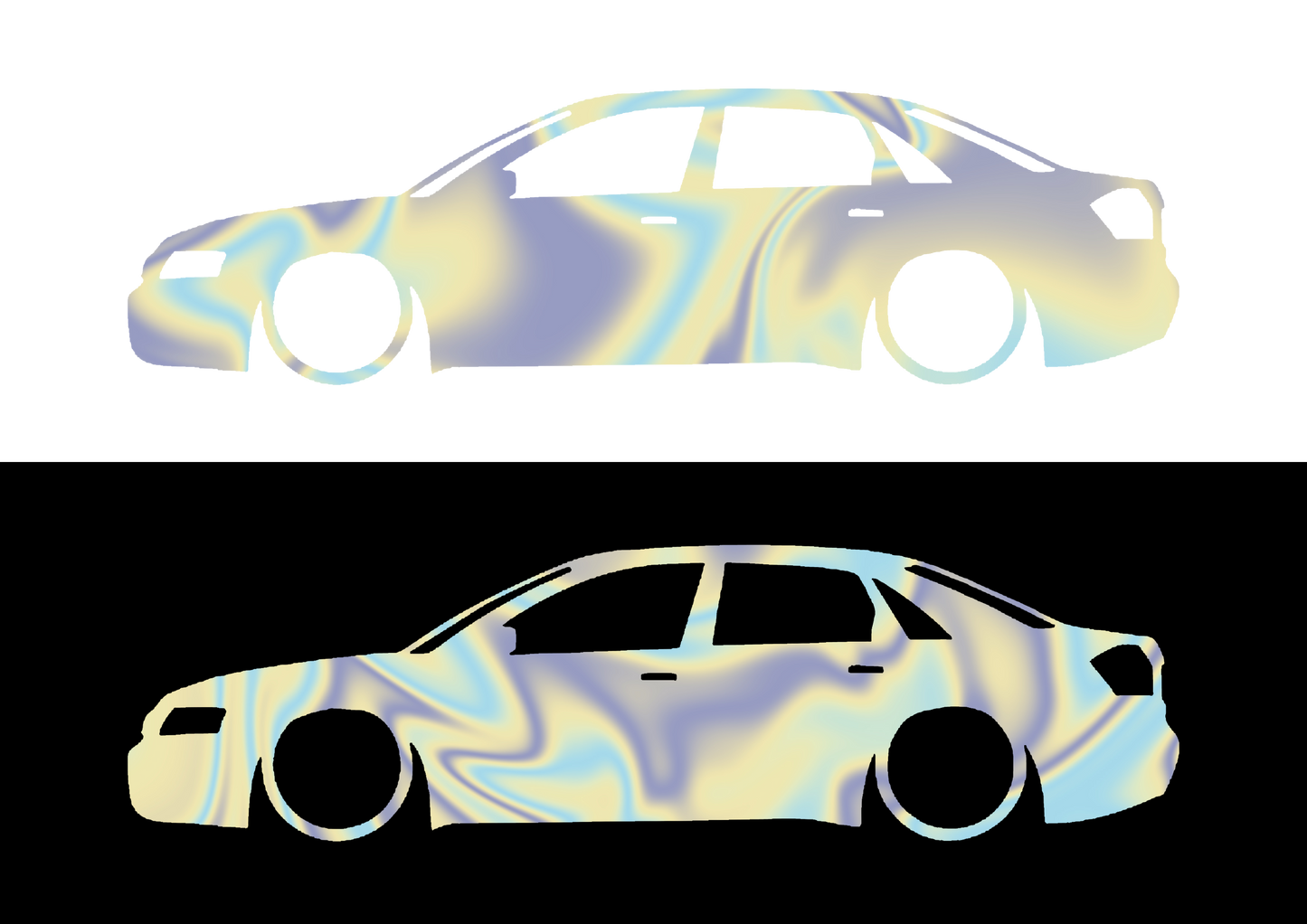 Sticker - SILUETA AUDI A4 B6