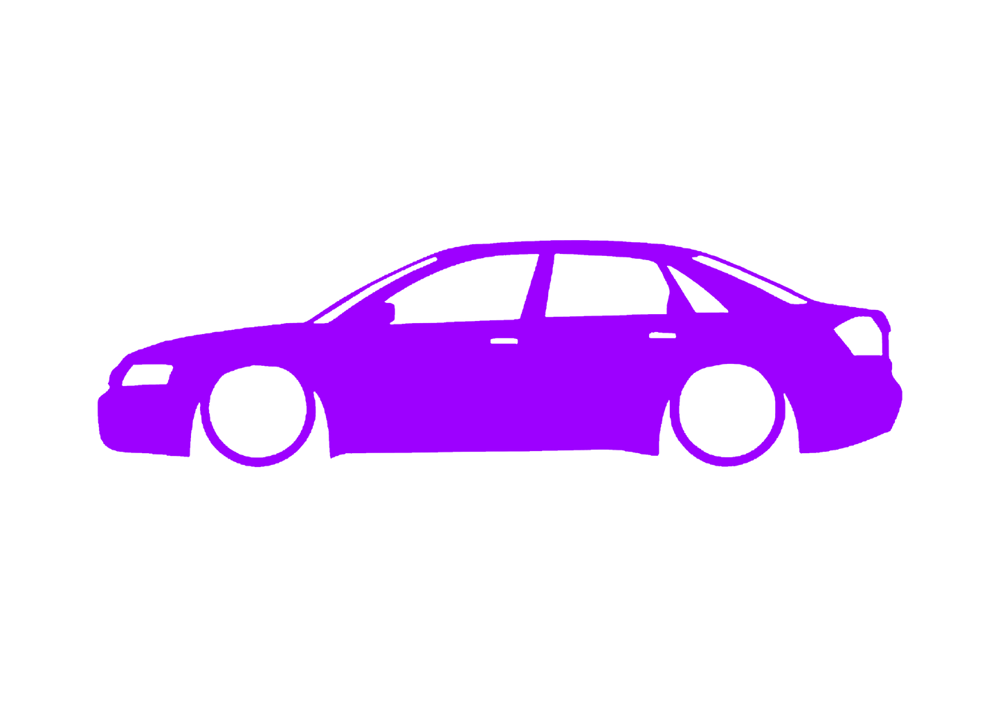 Sticker - SILUETA AUDI A4 B6