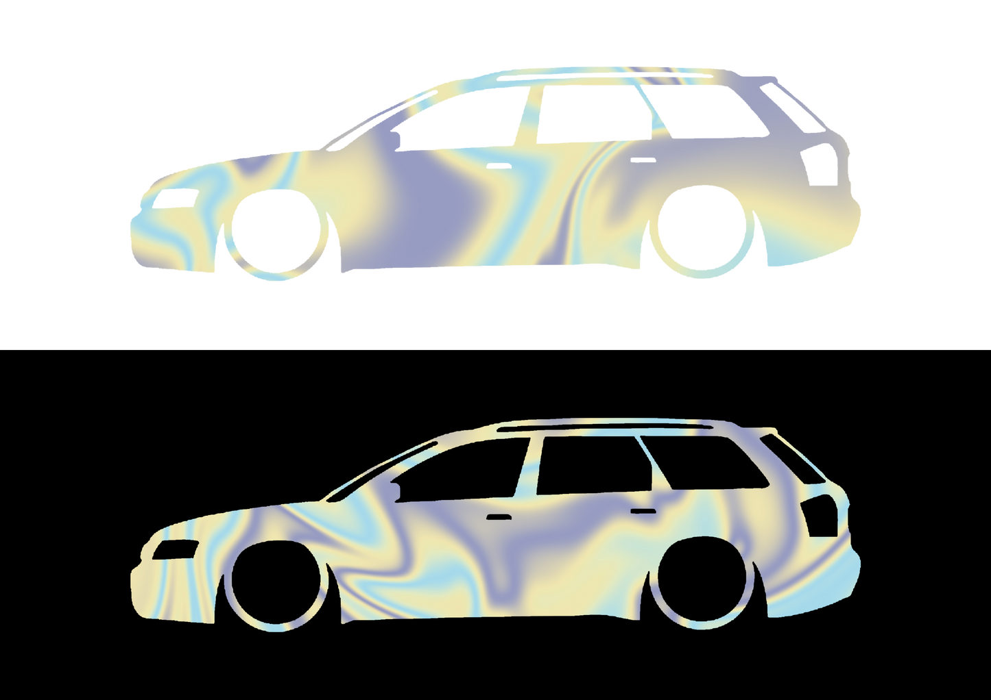 Sticker - SILUETA AUDI A4 B6 AVANT