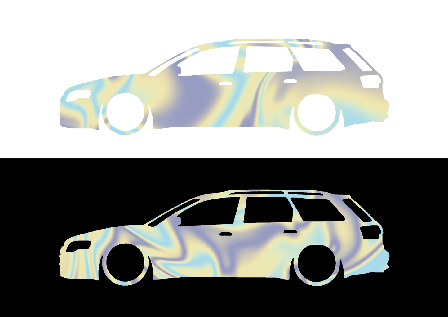 Sticker - SILUETA AUDI A4 B7 AVANT