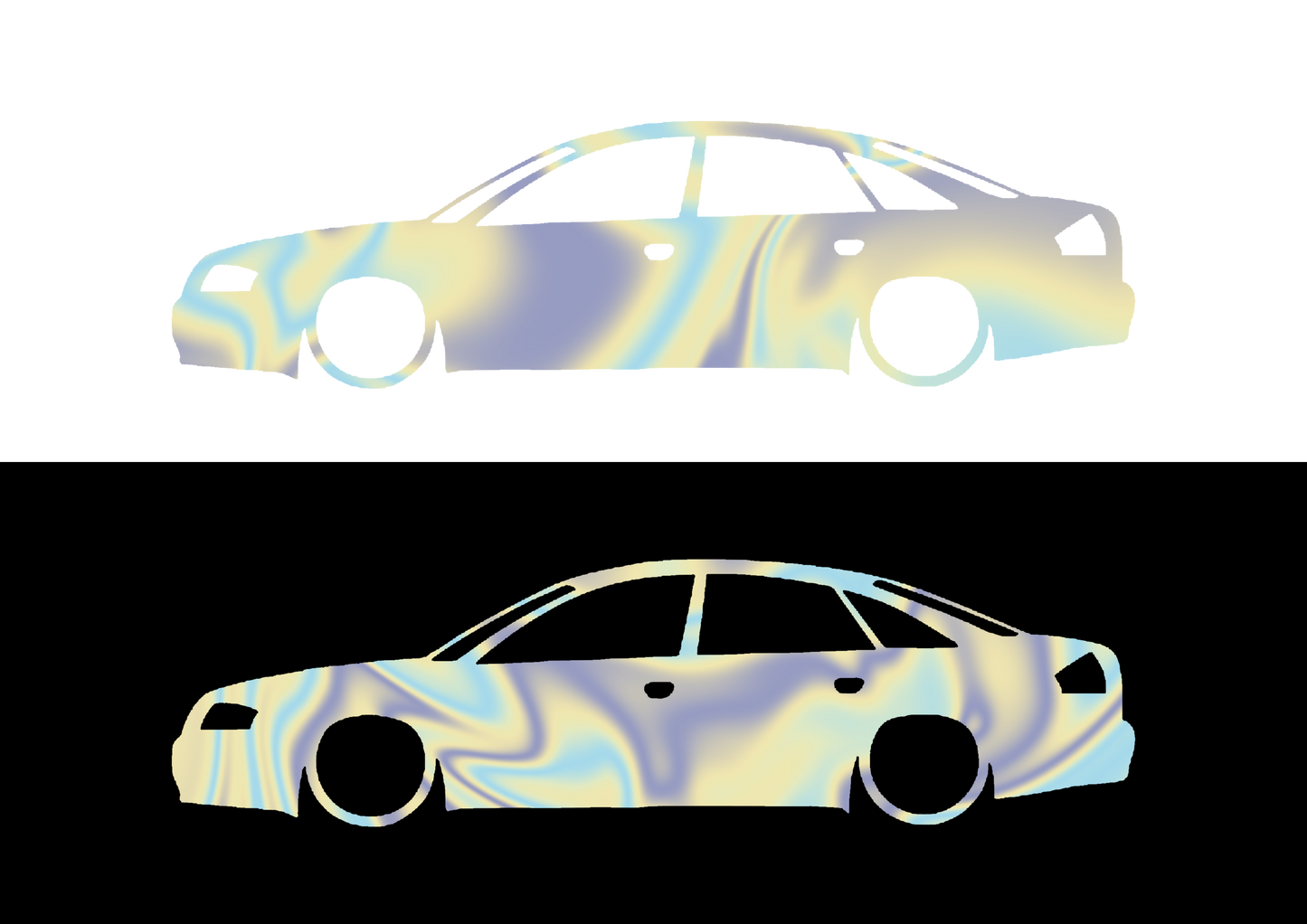 Sticker - SILUETA AUDI A6 C5