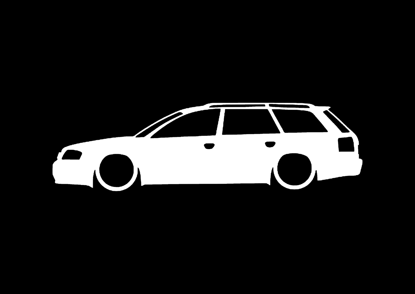 Sticker - SILUETA AUDI A6 C5 AVANT