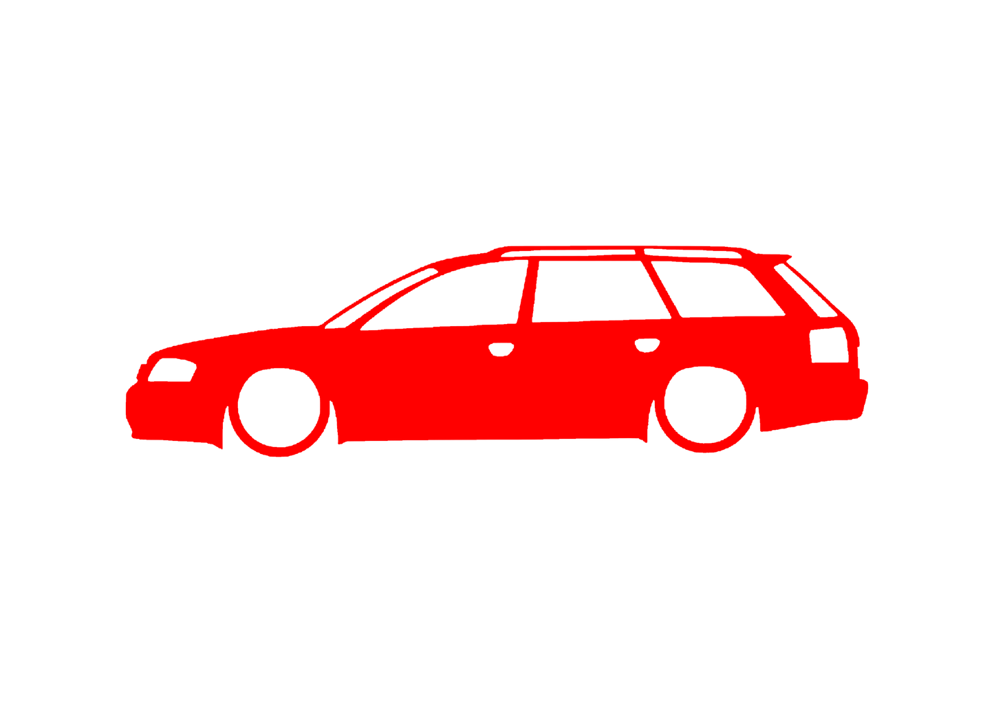 Sticker - SILUETA AUDI A6 C5 AVANT