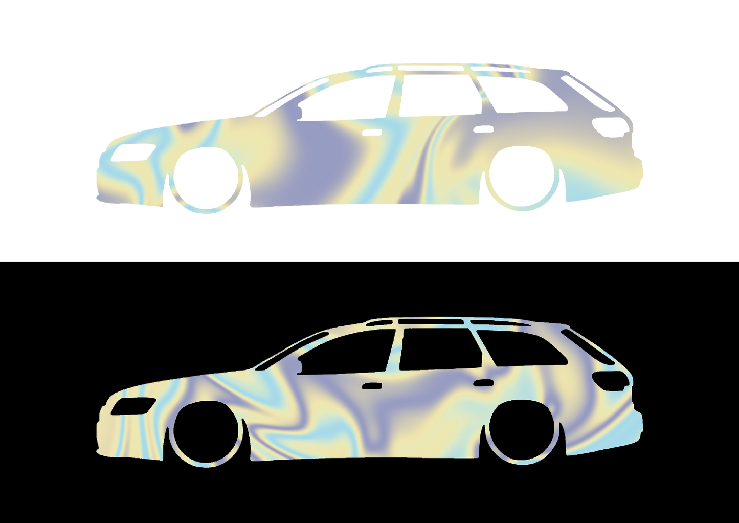 Sticker - SILUETA AUDI A6 C6 AVANT