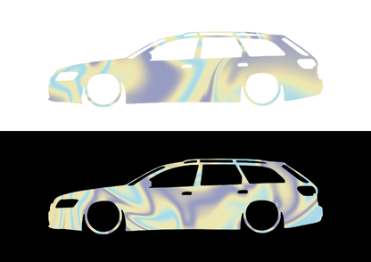 Sticker - SILUETA AUDI A6 C6 AVANT