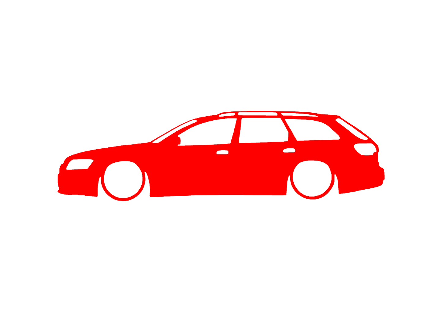 Sticker - SILUETA AUDI A6 C6 AVANT