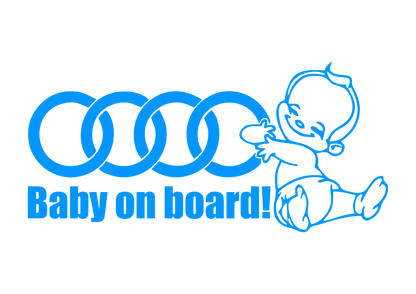 Sticker - BABY ON BOARD AUDI