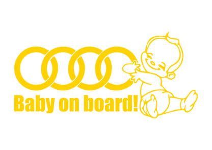 Sticker - BABY ON BOARD AUDI