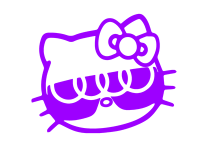 Sticker - AUDI HELLO KITTY