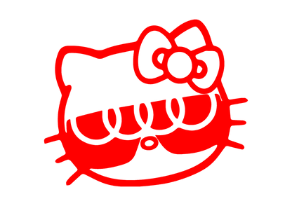 Sticker - AUDI HELLO KITTY