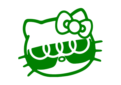 Sticker - AUDI HELLO KITTY