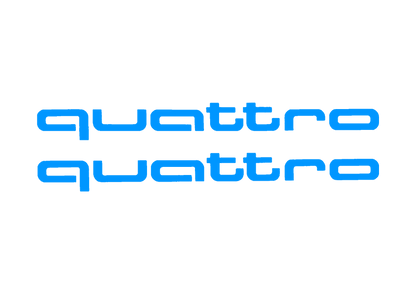 Sticker Set - X2 AUDI QUATTRO 3