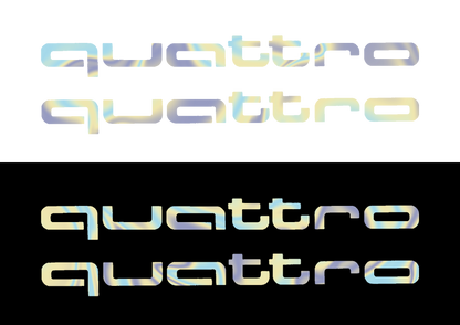 Sticker Set - X2 AUDI QUATTRO 3