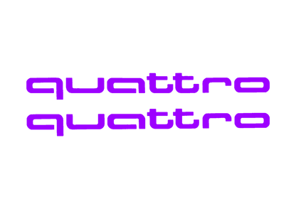 Sticker Set - X2 AUDI QUATTRO 3