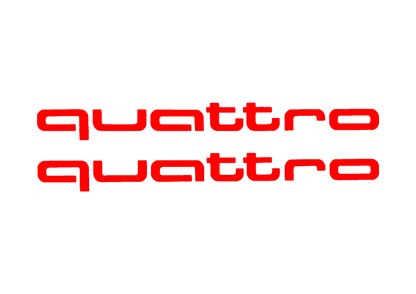Sticker Set - X2 AUDI QUATTRO 3