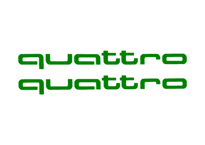Sticker Set - X2 AUDI QUATTRO 3